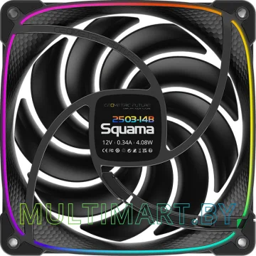 Вентилятор для корпуса Geometric Future Squama 2503B-14 (черный) картинка 6